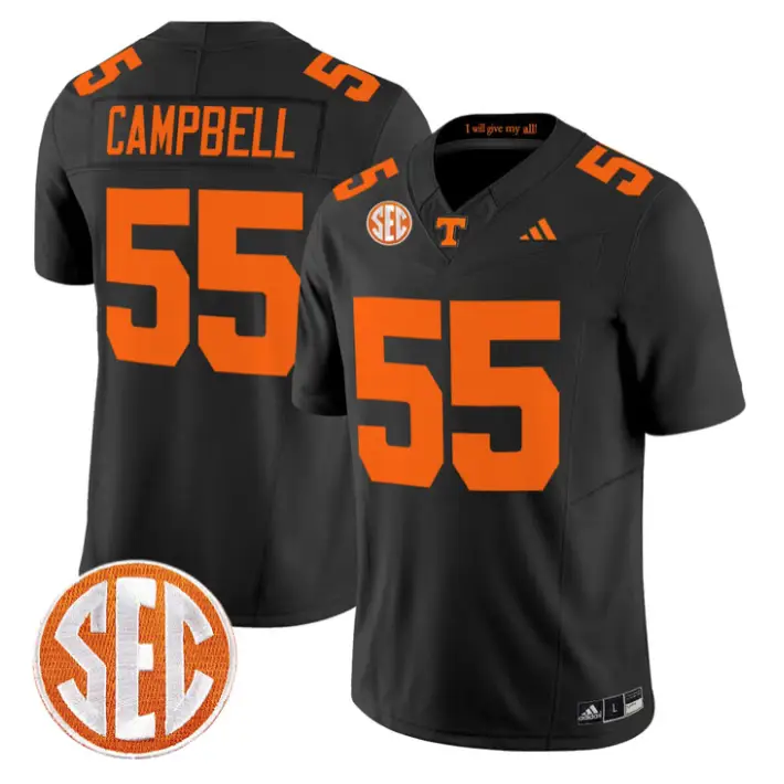 Amare Campbell Jersey #55 Tennessee Vols 2026 Vapor Limited Stitched