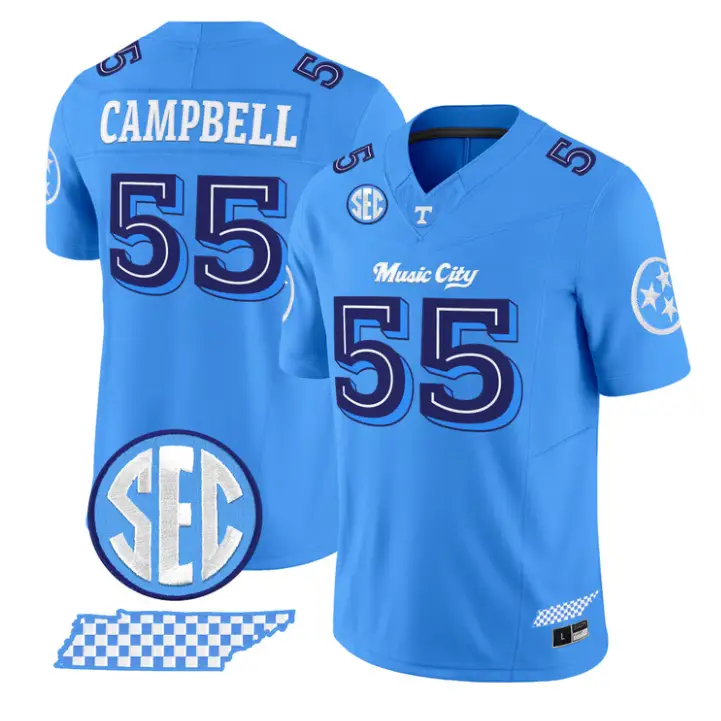 Amare Campbell Jersey #55 Tennessee Vols Music City Edition Stitched