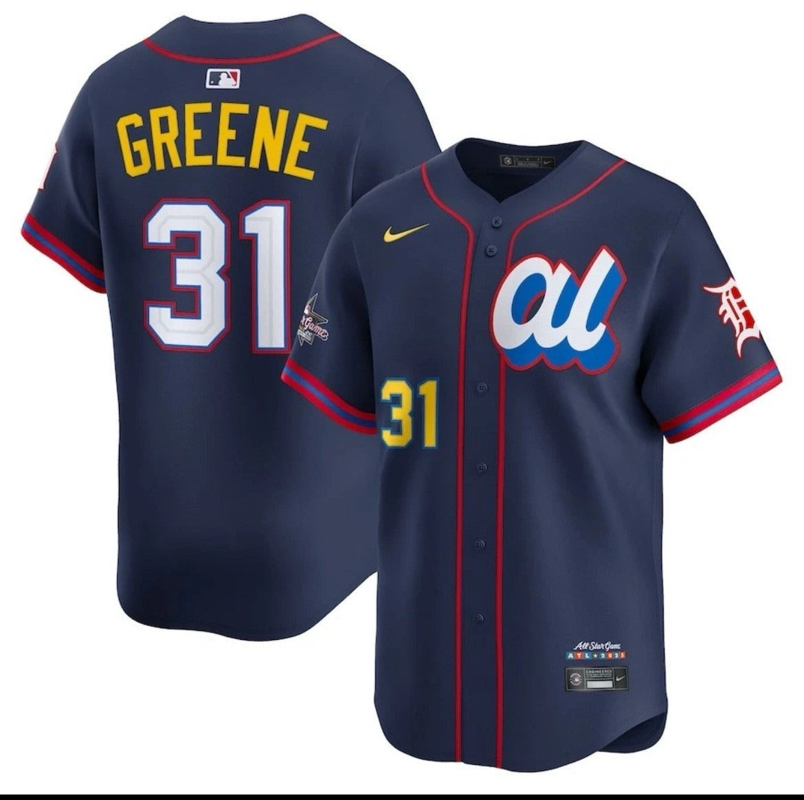 American League Riley Greene #31 Navy 2025 All-Star MLB Limited Jersey Stitched