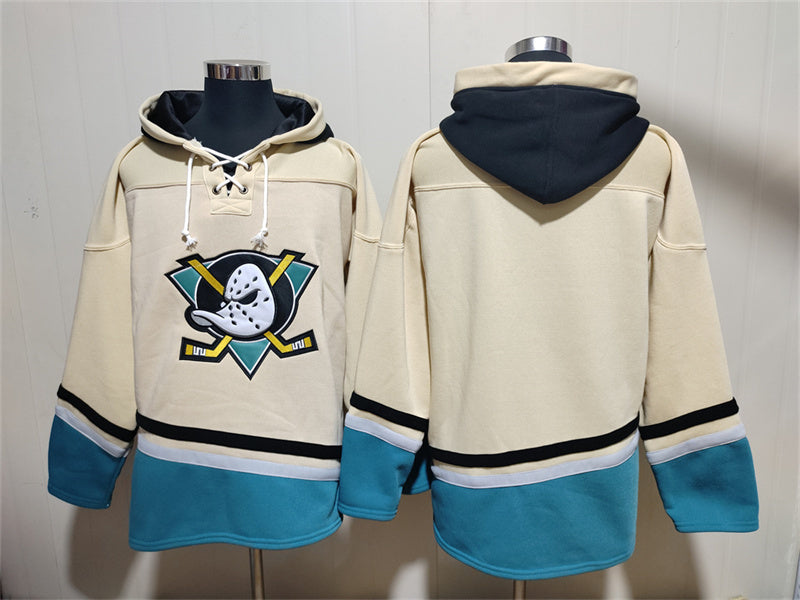 Anaheim Ducks Blank Pullover Hoodie White
