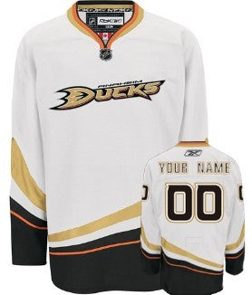 Anaheim Ducks Customized White Jersey