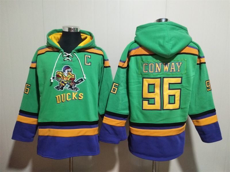 Anaheim Ducks #96 Charlie Conway Pullover Hoodie