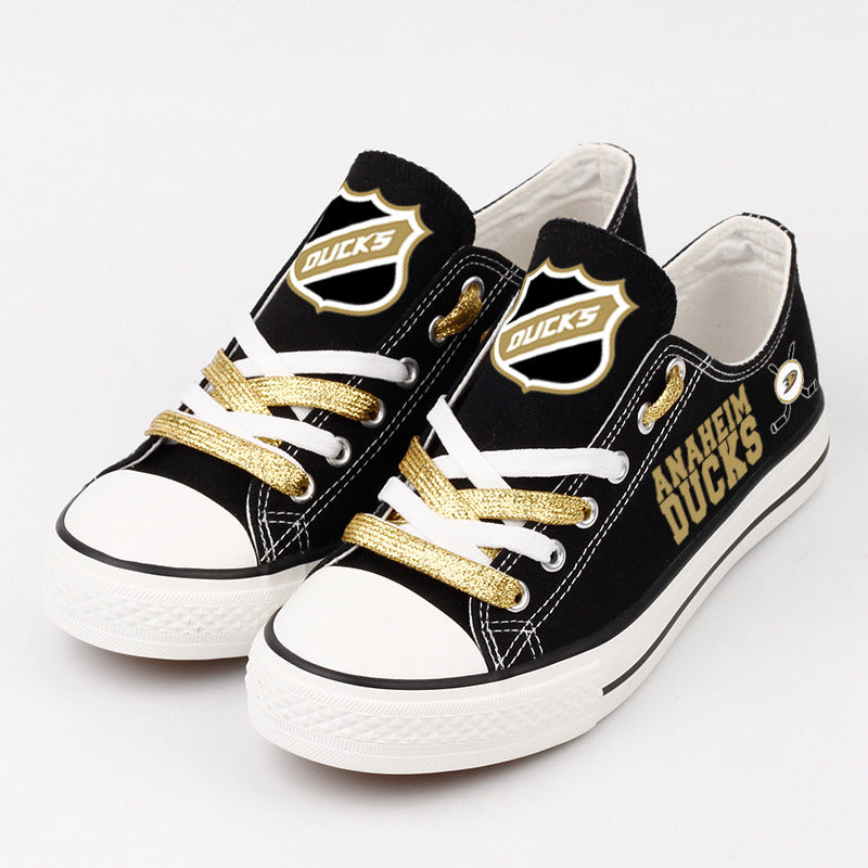 Anaheim Ducks Low Top Canvas Sport Sneakers Shoes For Men Women Fans