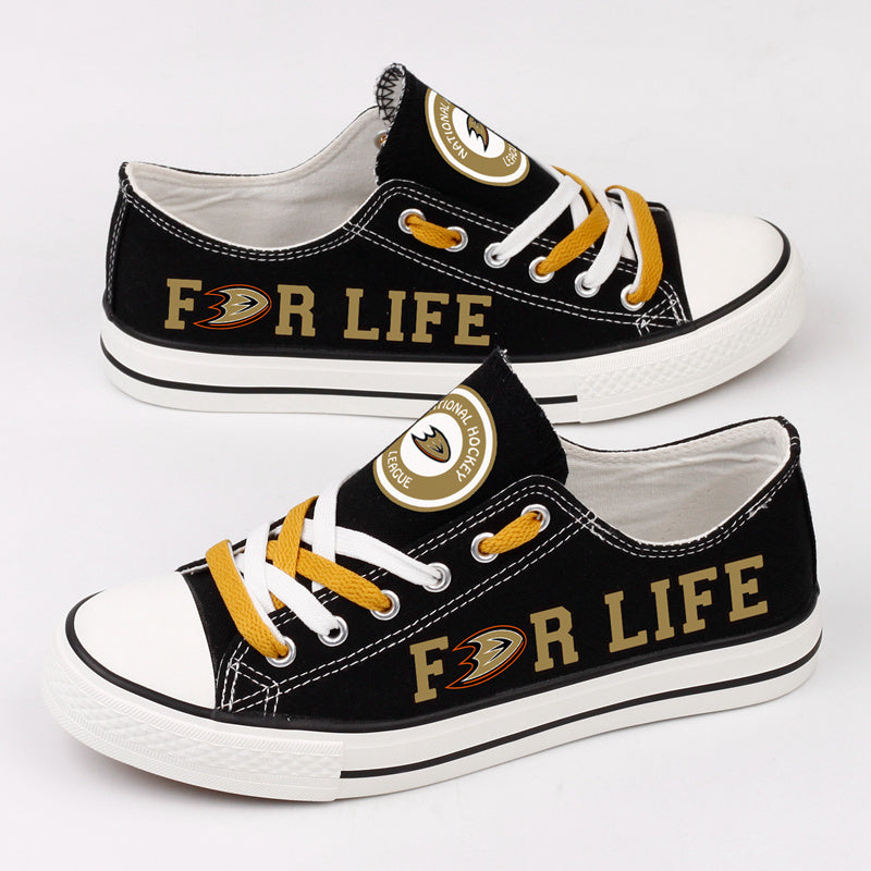 Anaheim Ducks Low Top Canvas Sport Sneakers Shoes For Men Women Fans