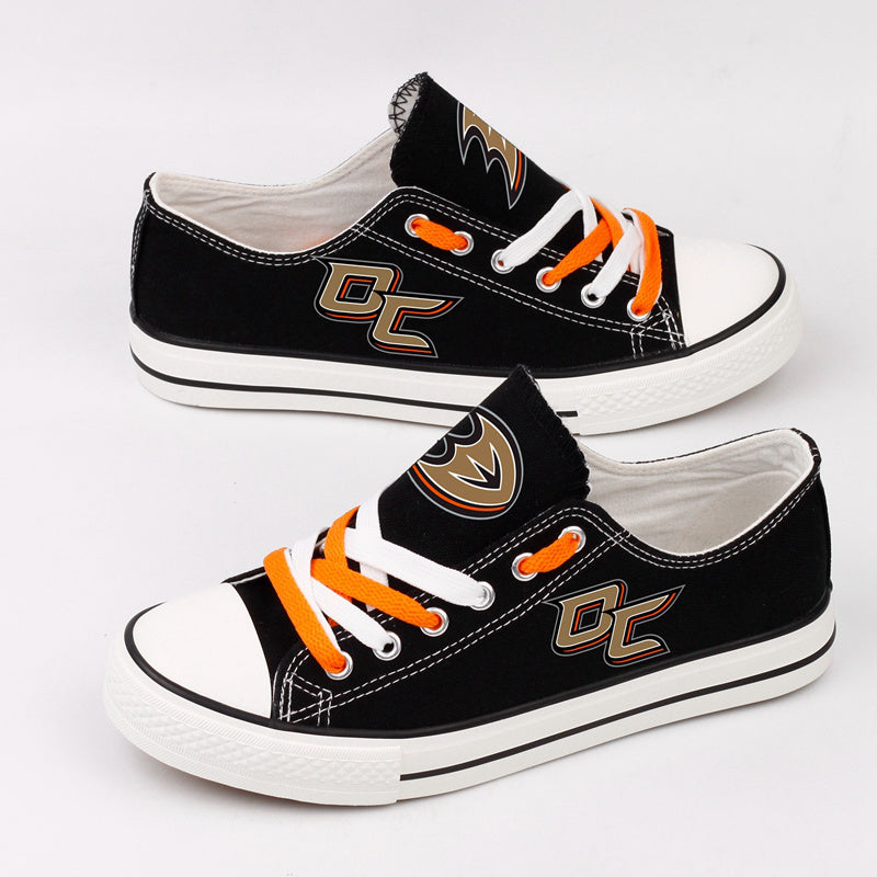 Anaheim Ducks Low Top Canvas Sport Sneakers Shoes For Men Women Fans
