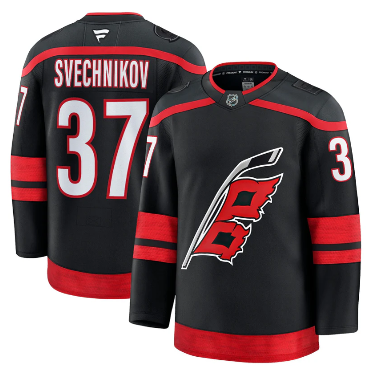 Andrei Svechnikov Jersey #37 Carolina Hurricanes 2025 - 26 Premium Stitched