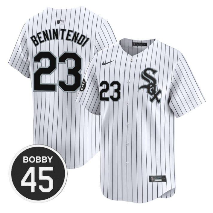 Andrew Benintendi Jersey #23 Chicago White Sox Bobby Jenks Stitched Stripes
