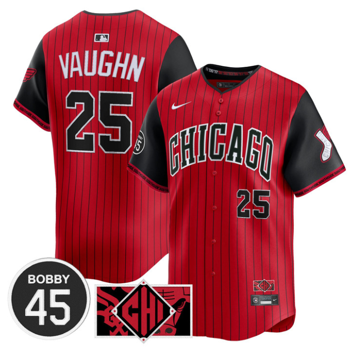 Andrew Vaughn Jersey #25 Chicago White Sox Bobby Jenks Stitched City Connect