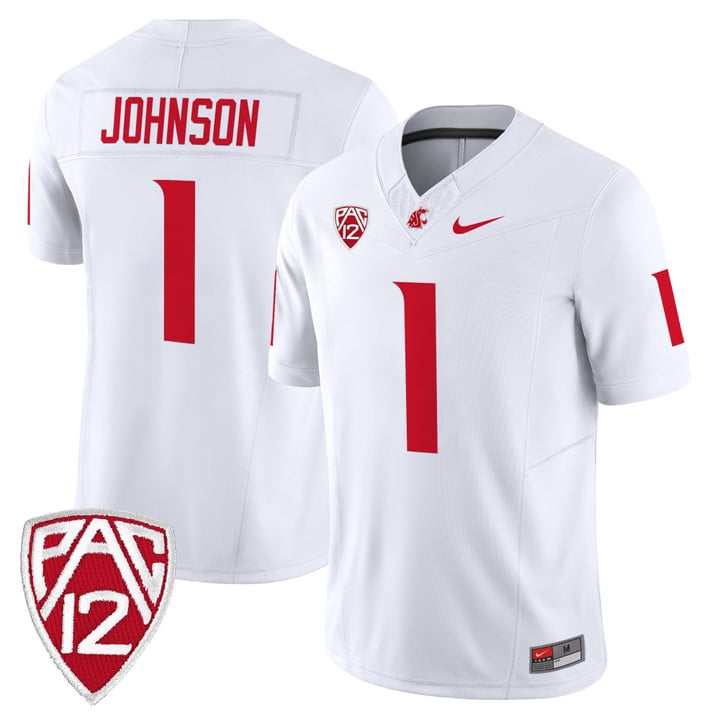 Angel Johnson Jersey #1 Washington State Cougars 2025 Vapor Limited Stitched