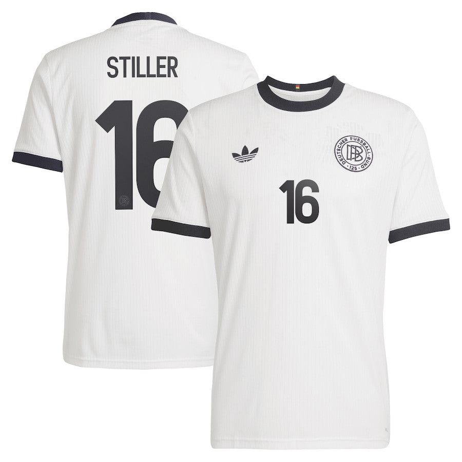 Angelo Stiller 16 Germany National Team 125th Anniversary Men Jersey – White