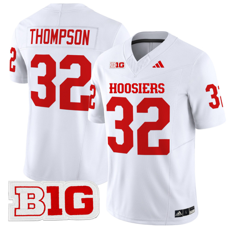 Anthony Thompson Jersey #32 Indiana Hoosiers Vapor Limited Football White