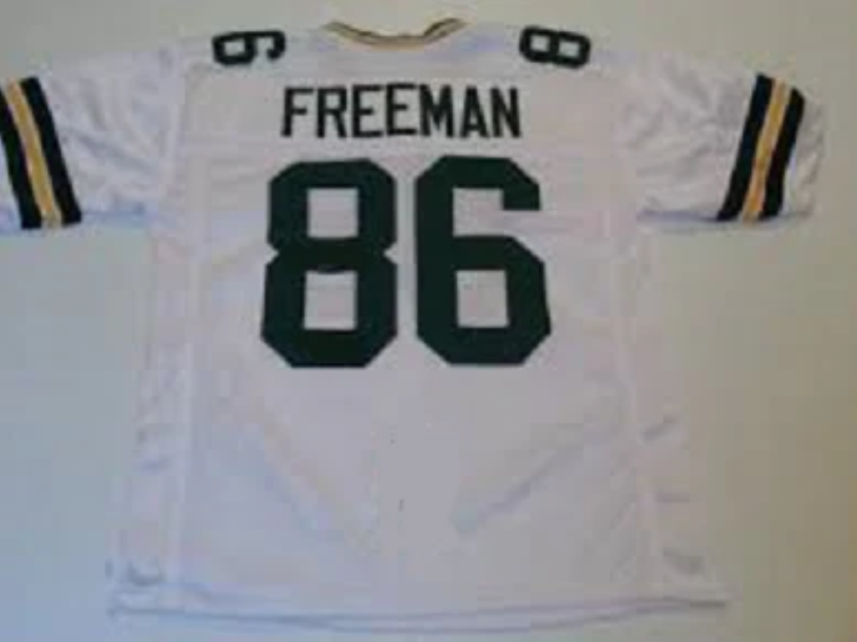 Antonio Freeman Jersey Green Bay Packers Custom Throwback Football White