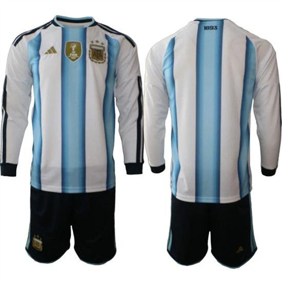Argentina Blank Long Sleeve Jersey National Team x World Cup 2026 Home White On Field Soccer