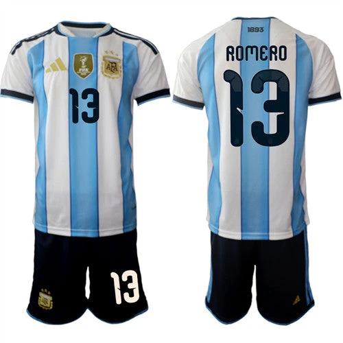 Argentina #13 ROMERO Jersey National Team x World Cup 2026 Home White On Field Soccer