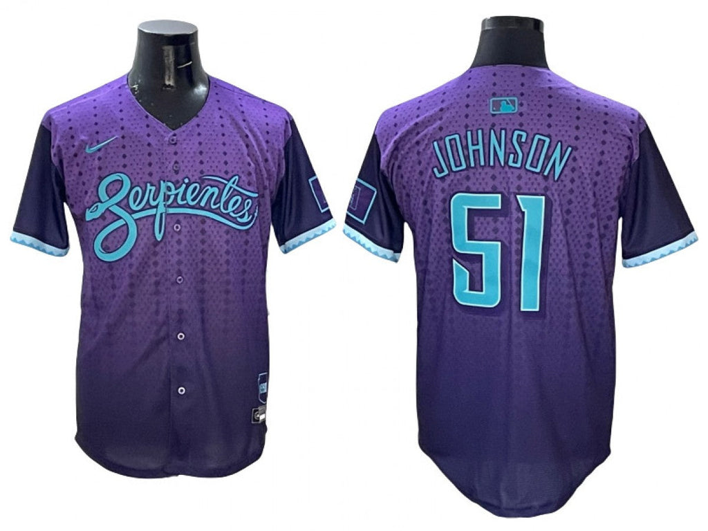 Arizona Diamondbacks #51 Randy Johnson 2025 City Connect Limited Jersey Purple