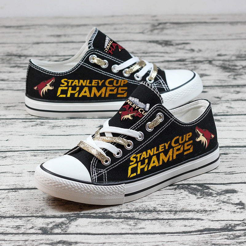 Arizona Coyotes Low Top Canvas Sport Sneakers Shoes For Men Women Fans