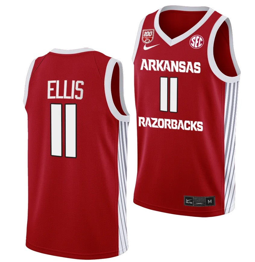 Arkansas Razorbacks El Ellis Jersey #3 College Basketball