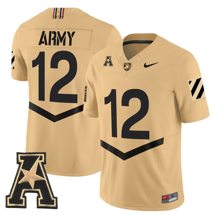 Army Jersey #12 Army Black Knights 2025 Vapor Limited Stitched