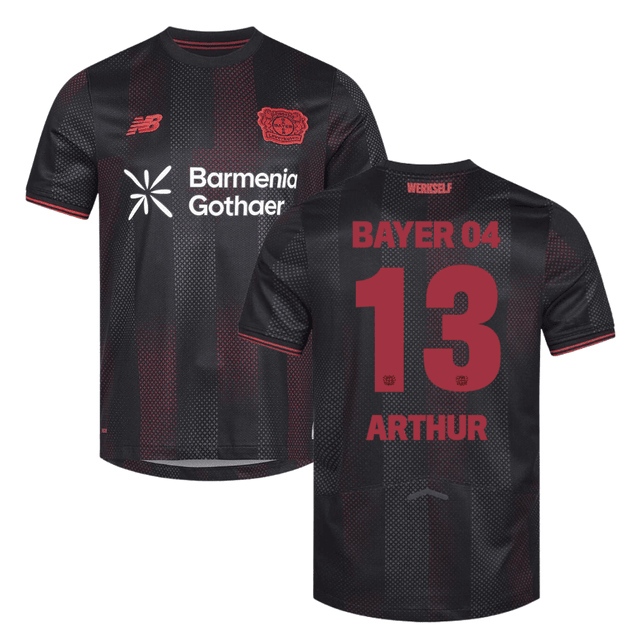 Arthur 13 Leverkusen 2025-26 Home Match Jersey – Black