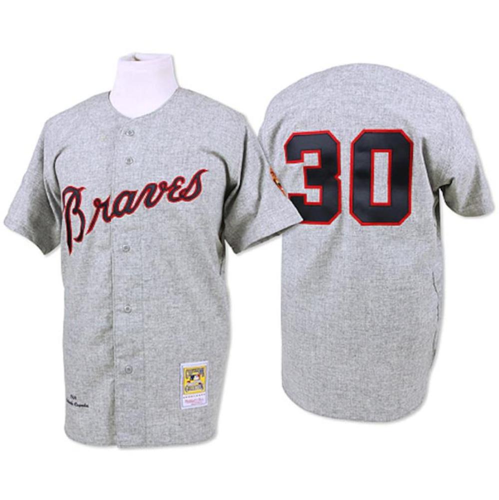 Atlanta Braves Orlando Cepeda Gray 1969 Throwback Jersey