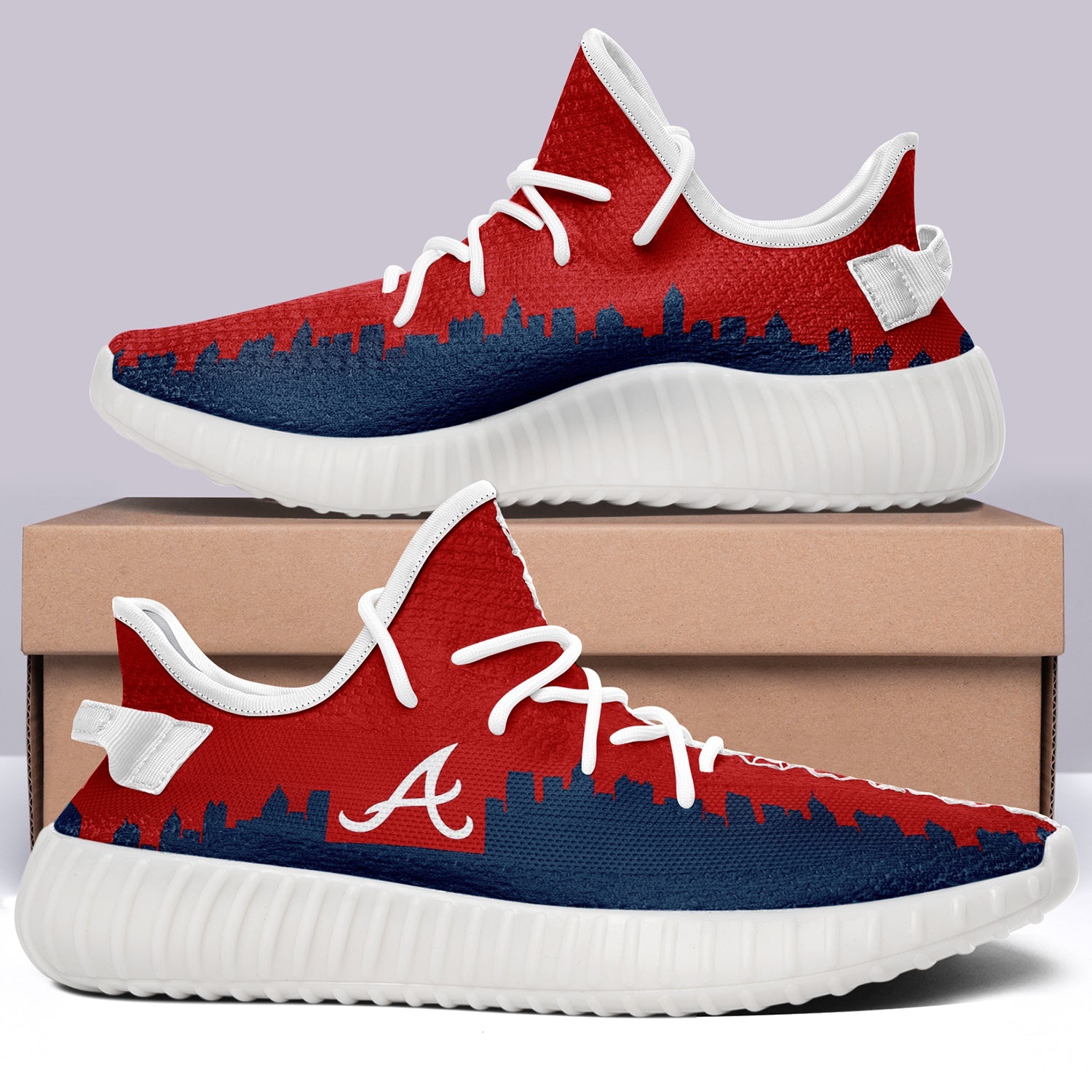 Atlanta Braves NFL 350v Yeezy Sneakers For Men Women Fans