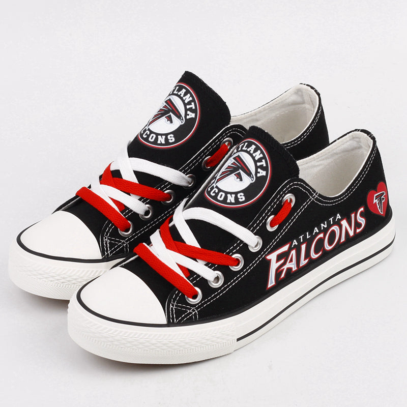 Atlanta Falcons Low Top Canvas Sport Sneakers Shoes For Men Women Fans