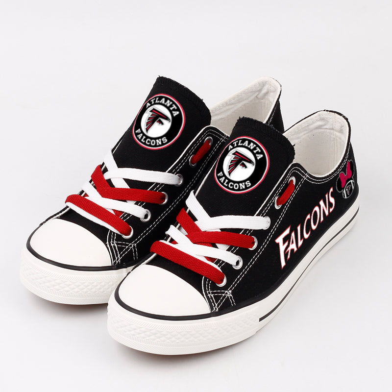 Atlanta Falcons Low Top Canvas Sport Sneakers Shoes For Men Women Fans