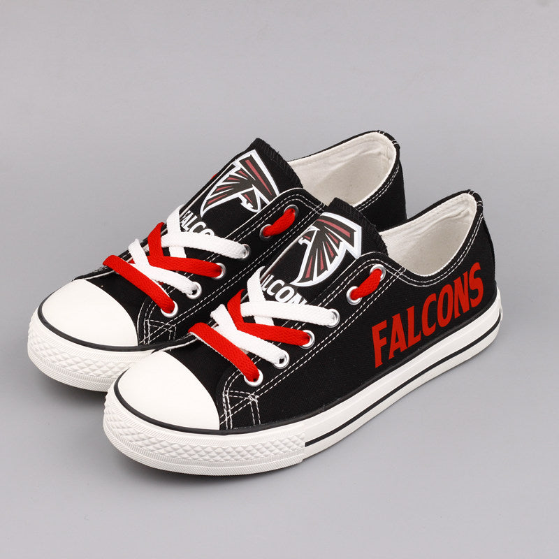 Atlanta Falcons Low Top Canvas Sport Sneakers Shoes For Men Women Fans