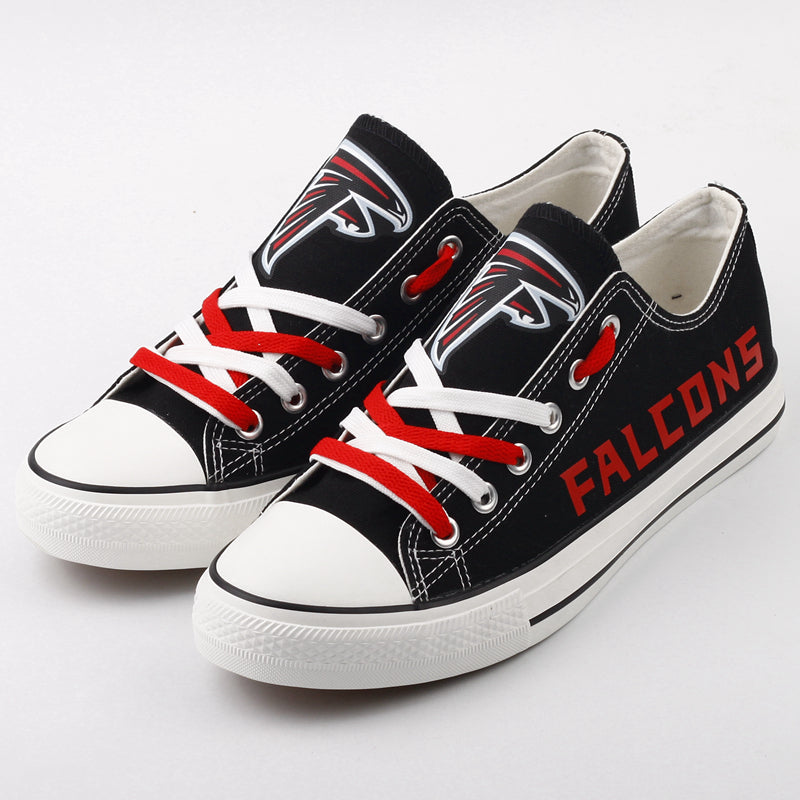 Atlanta Falcons Low Top Canvas Sport Sneakers Shoes For Men Women Fans