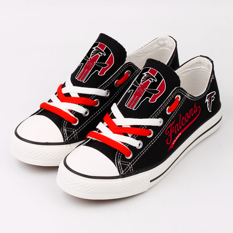 Atlanta Falcons Low Top Canvas Sport Sneakers Shoes For Men Women Fans