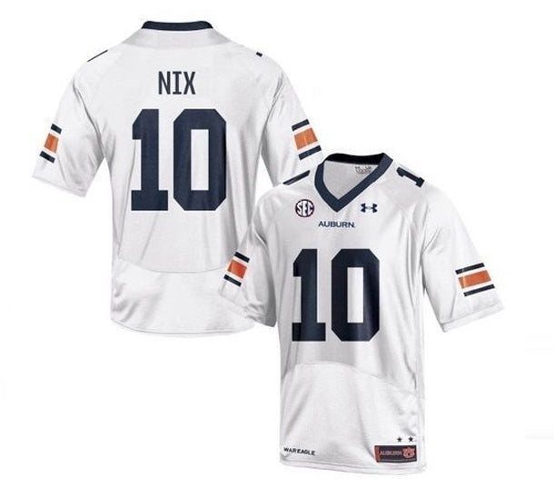 Auburn Tigers #10 Bo Nix NCAA Football Jersey White