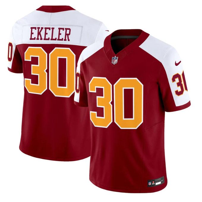 Austin Ekeler Jersey #30 Throwback Vapor Limited All Stitched Burgundy Alter