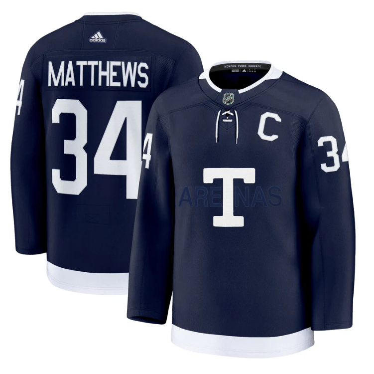 Auston Matthews Jersey #34 Toronto Maple Leafs Timeless Stitched
