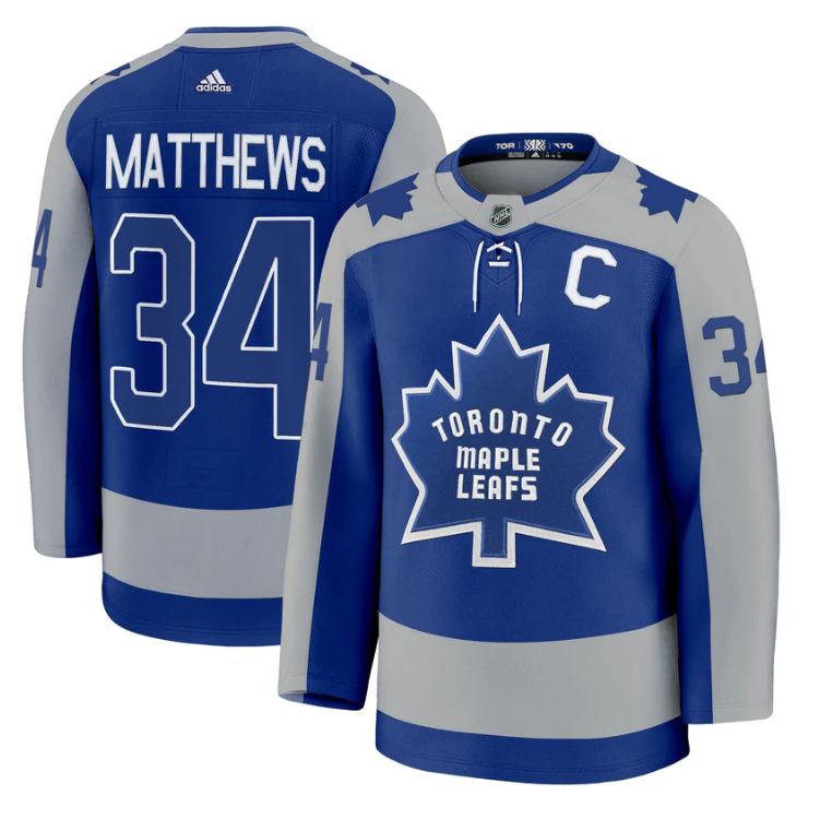 Auston Matthews Jersey #34 Toronto Maple Leafs Timeless Stitched