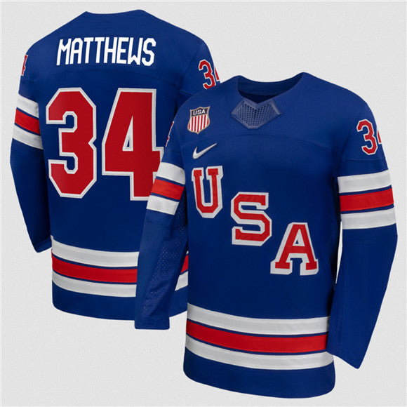 Auston Matthews Jersey #34 USA Premium 2026 All Stitched