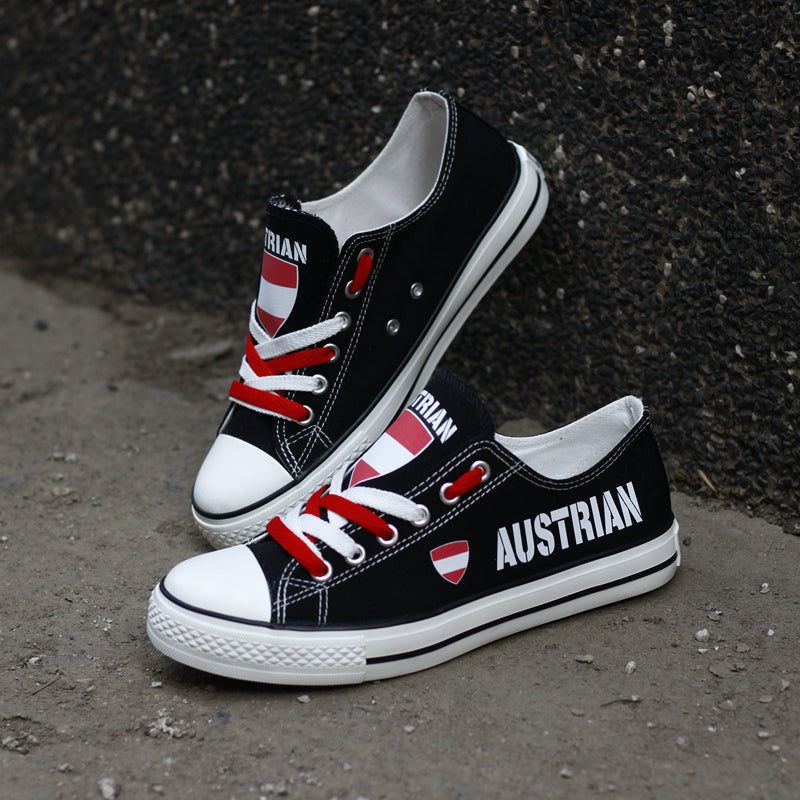 Austrian Canvas Sneakers Shoes For Men Women Fans