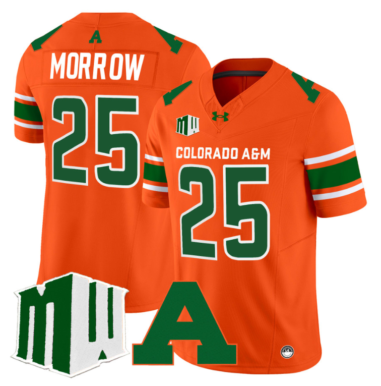 Avery Morrow Jersey #25 Colorado State Rams 2024 Stitched Orange