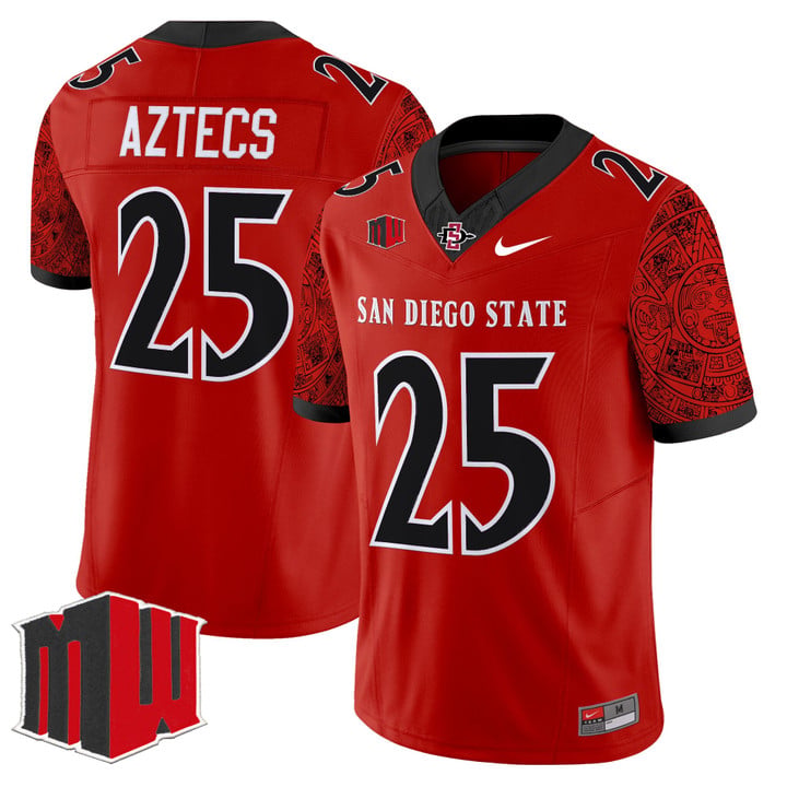 Aztecs Jersey #25 San Diego State Aztecs 2025 Vapor Limited Stitched