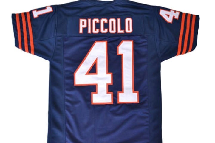 Brian Piccolo Jersey #41 Custom Unsigned Football Jerseys Stitched Navy Blue