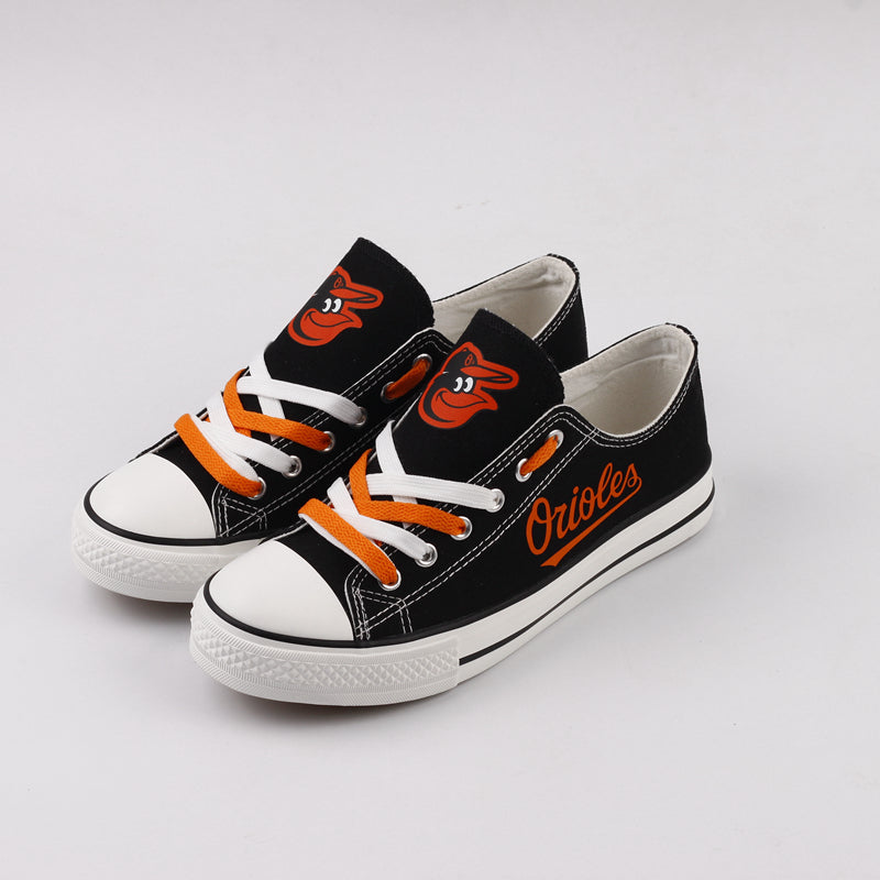 Baltimore Orioles Limited Print MLB Baseball Fans Low Top Canvas Shoes Sport Sneakers 4