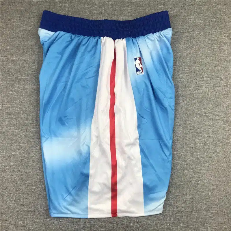 Brooklyn Nets Hardwood Classics Swingman Performance Blue Shorts - Basketball Shorts Store