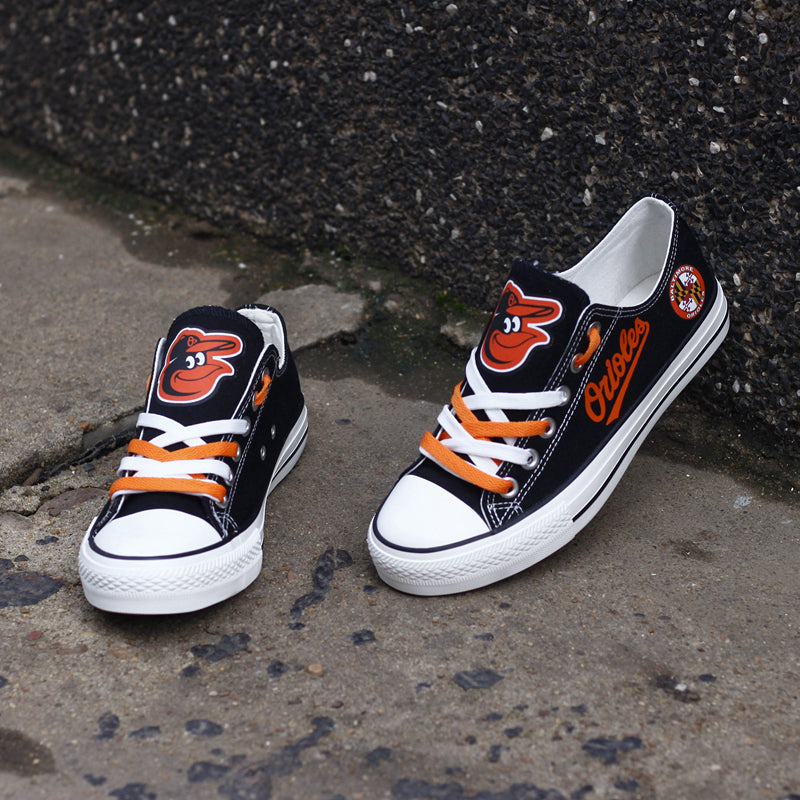 Baltimore Orioles Limited Print MLB Baseball Fans Low Top Canvas Shoes Sport Sneakers 2