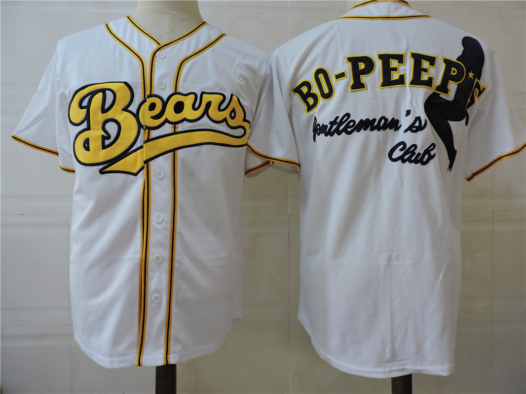 Bears Chicos Bail Bonds New Bad Bear Movie Baseball Jersey White