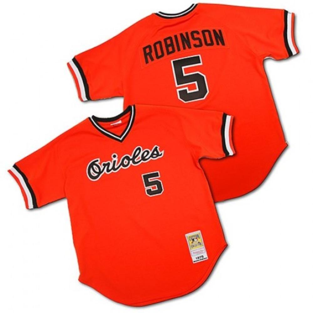 Baltimore Orioles Brooks Robinson Orange Throwback Pullover Jersey