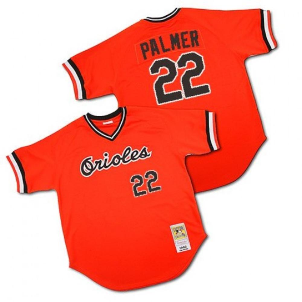 Baltimore Orioles Jim Palmer Orange 1982 Throwback Pullover Jersey
