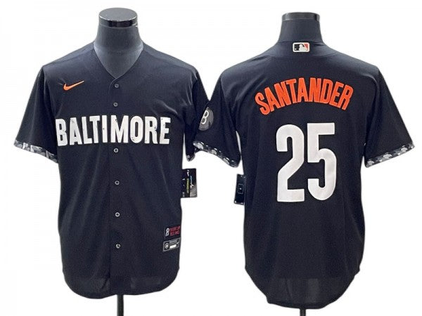 Baltimore Orioles #31 Cedric Mullins Black City Connect Jersey