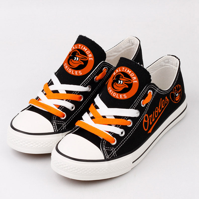 Baltimore Orioles Limited Print Low Top Canvas Shoes Sport Sneakers For Men Women Fans