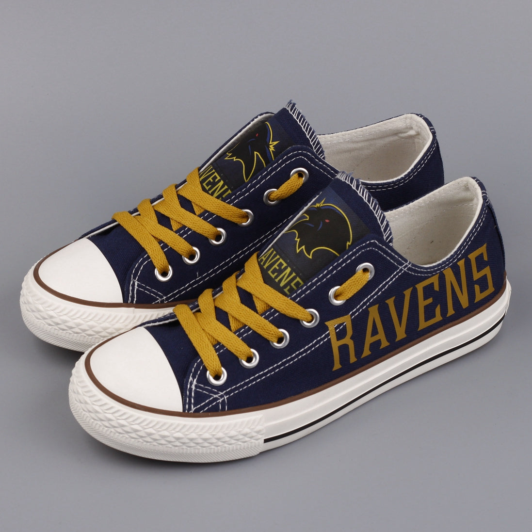 Baltimore Ravens Low Top Canvas Sport Sneakers Shoes For Men Women Fans