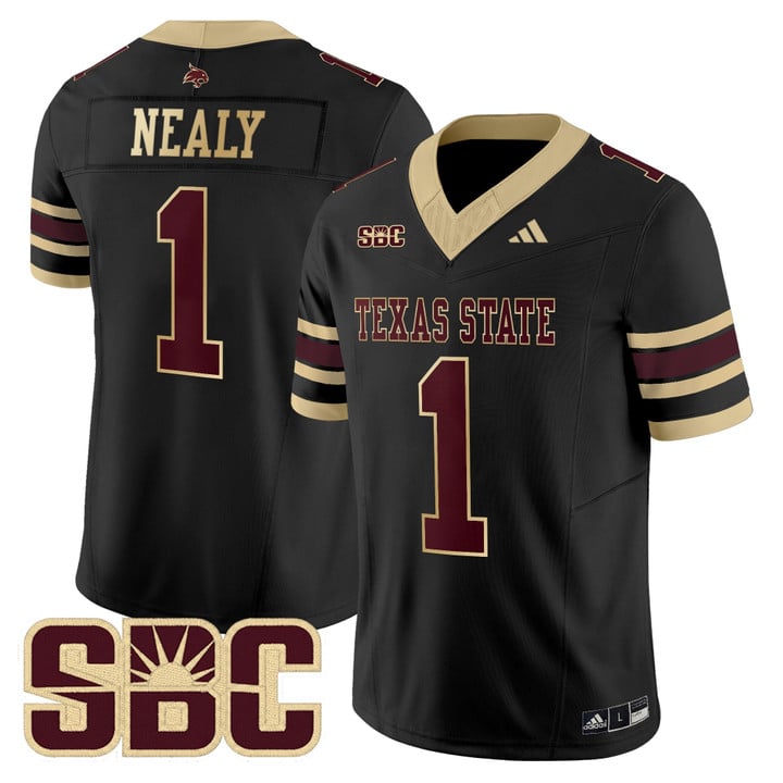 Barrick Nealy Jersey #1 Texas State Bobcats 2025 Limited Stitched