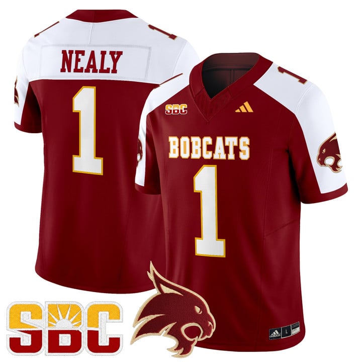 Barrick Nealy Jersey #1 Texas State Bobcats 2025 Limited Stitched